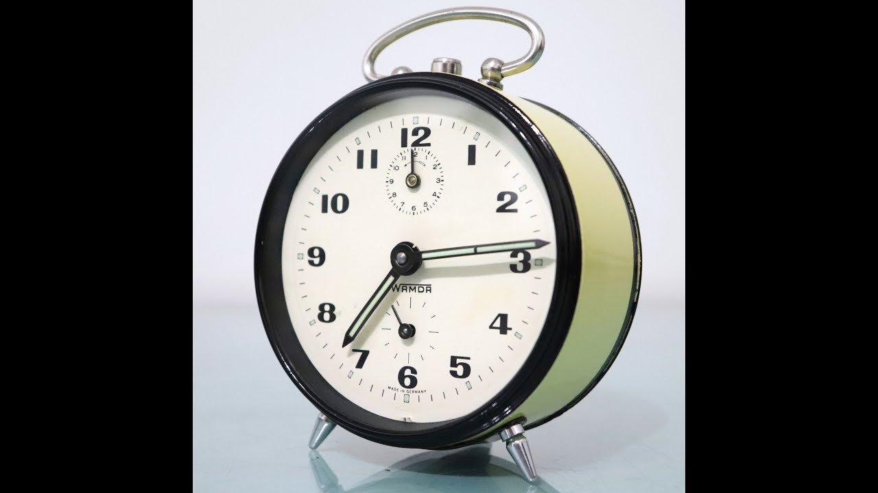 JUNGHANS WAMDA Mantel Alarm Clock Top Condition! Vintage RESTORED