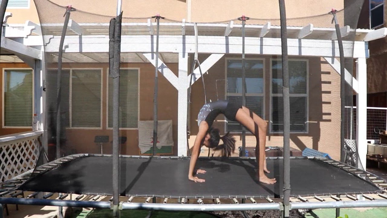 How To Do A Back Handspring Trampoline Tutorial So Typical Jane