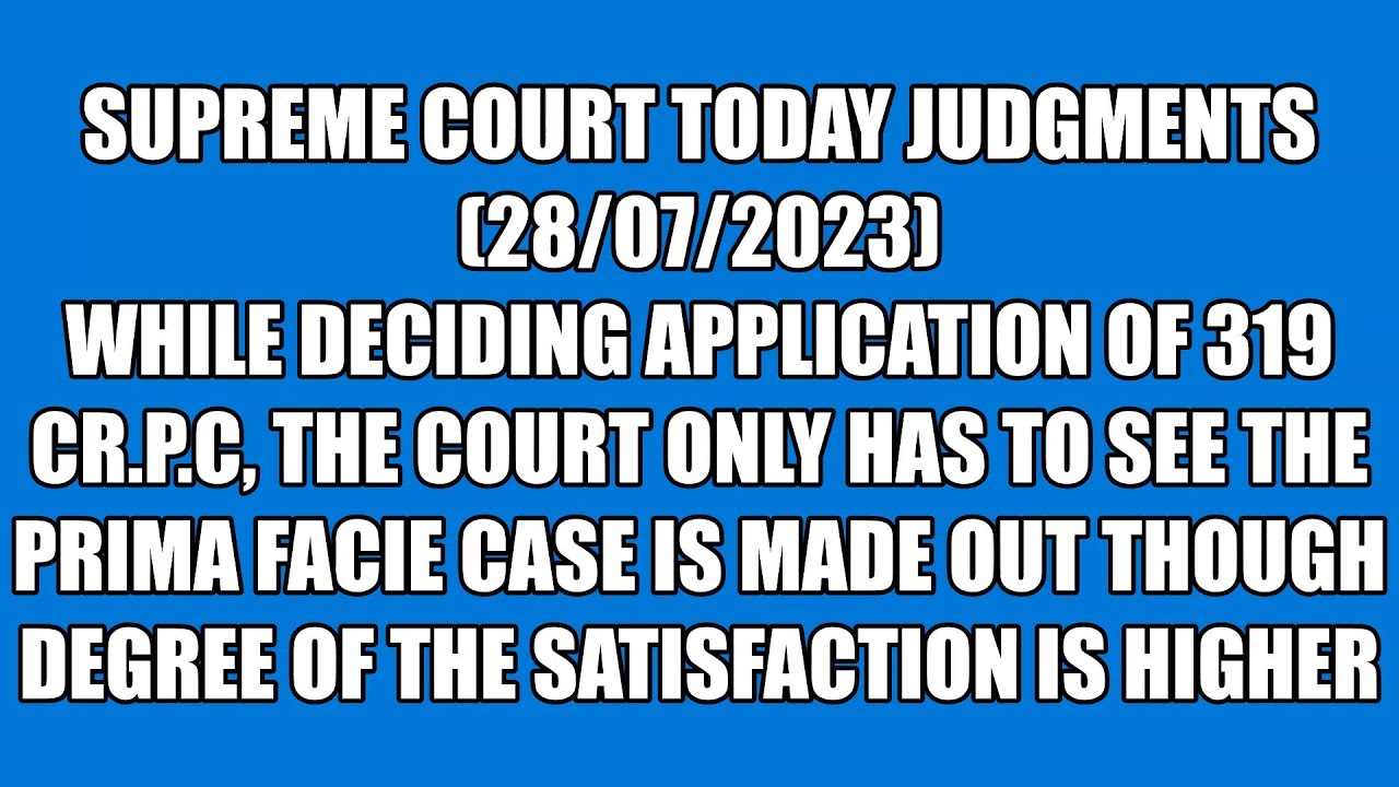 Supreme Court Set Aside The Order Of High Court Which Quashes The