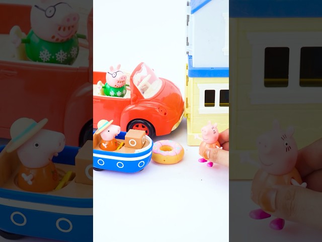 Satisfying ASMR Peppa Pig Grandpa Pig's Boat #peppapig #toyunboxing #satisfying