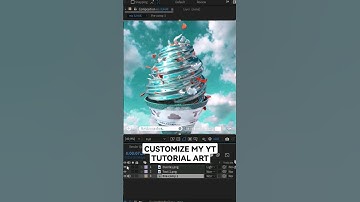 CUSTOMIZE MY YOUTUBE  TUTORIAL ARTWORK ANIMATION WITH ADOBE AFTER EFFECTS, CINEMA 4D, REDSHIFT