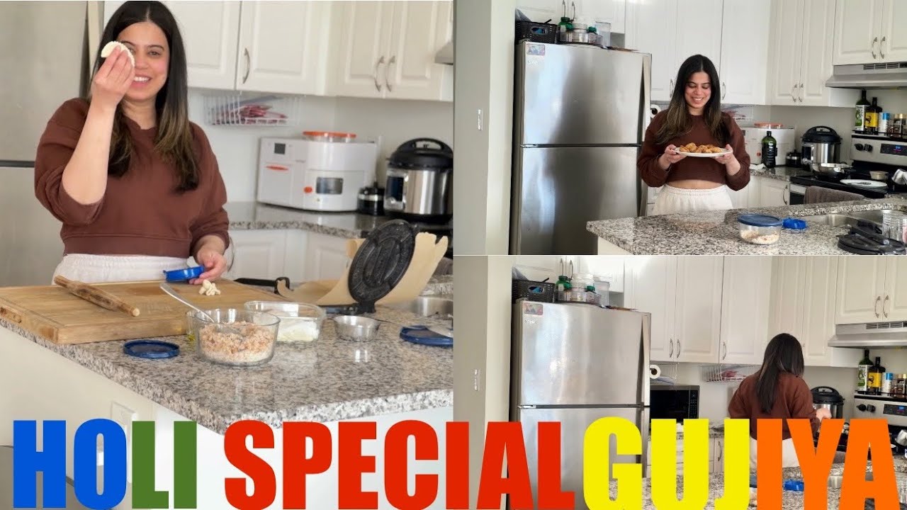 💼 After Office Cooking: Fresh Gujiya & Homemade Khoya 🥟  | Hindi Vlog 18 