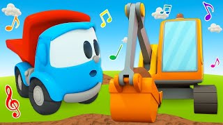 Sing with Leo the Truck! The excavator song for kids. Cartoons & kids' songs.