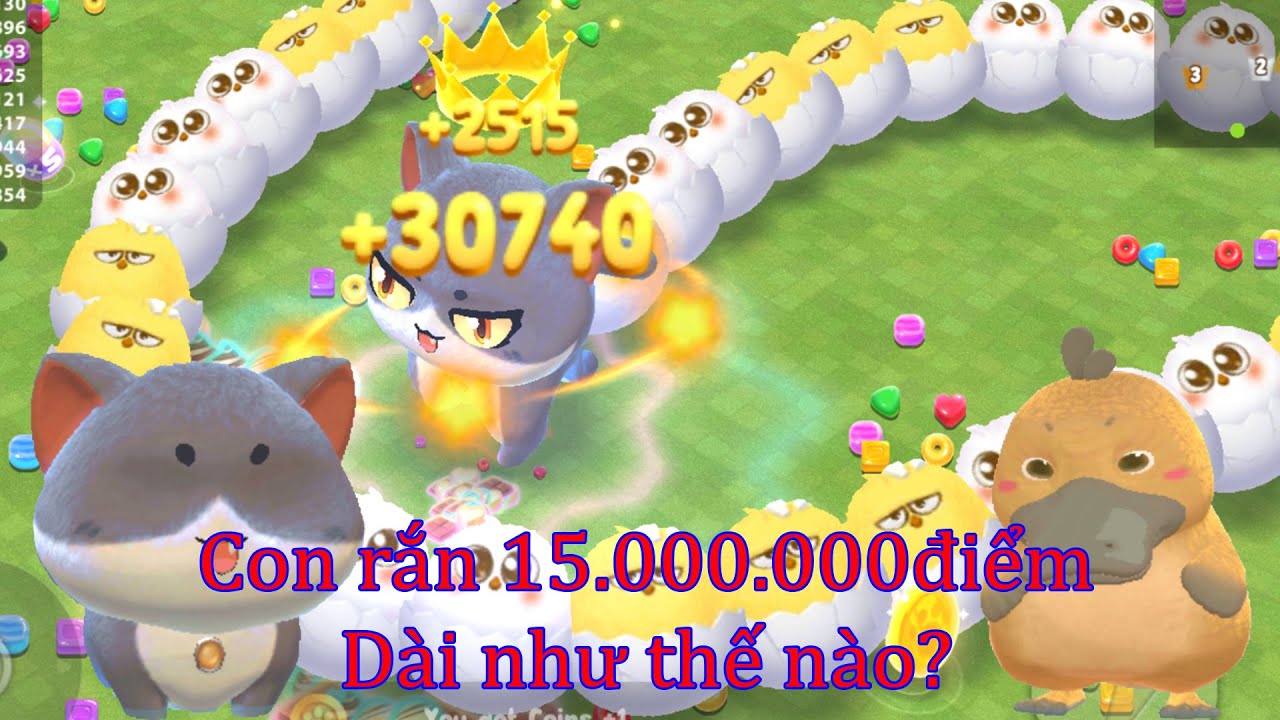 Sweet Crossing Snake.io | Trò chơi rắn săn mồi hay nhất hiện nay | Top1 con rắn 15.000.000 điểm