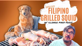 Come Grill Inihaw na Pusit with Us! + ang dogs | Filipino Grilled Stuffed Squid Recipe