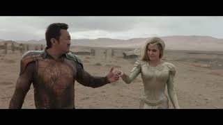 Eternals 2021 Movie Clip HD (Thena and Gilgamesh Team Work!)