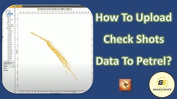 How to upload CheckShots data in Petrel