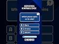 Only a genius can answer💀 General knowledge Quiz #shorts