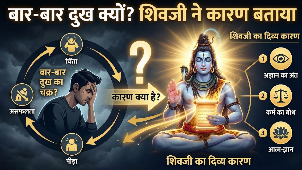 बार-बार दुख क्यों आता है? महादेव ने बताया अंतिम सत्य 😱 | Shiv Parvati Samvad