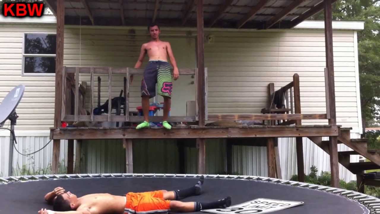 Trampoline Wrestling: KBW- CJ vs. AK 47 #1 Contender Street Fight