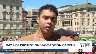 Day 2 of Protest on UW-Madison Campus