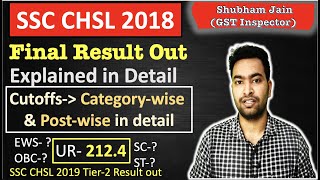 SSC CHSL 2018 Final Result and SSC CHSL 2019 Tier-2 Result Out