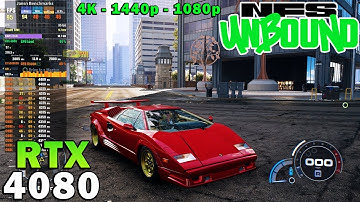 Need for Speed Unbound | RTX 4080 | Ryzen 7 5800X3D | 4K - 1440p - 1080p | Ultra Settings | DLSS 3.0