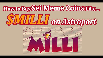 Sei Ecosystem Meme Coins How to Buy MILLI token on Astroport with Compass Wallet