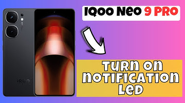 Enable Call Notification LED Light IQOO Neo 9 Pro || How to turn on notification led