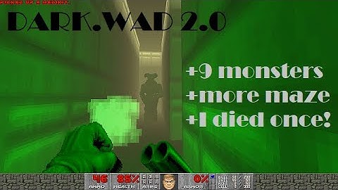 Doom 2: revamped Dark.Wad - map by DOOMTIME / UV - no commentary, enjoy the darkness - much better!