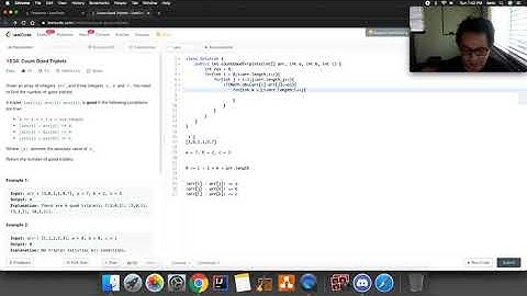 1534. Count Good Triplets