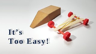 HOW TO MAKE A CAR FROM POPSICLE STICKS 아이스크림 막대로 초간단 자동차 만들기!