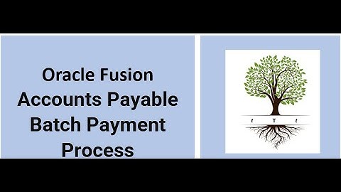Oracle Fusion Accounts Payable Batch Payment Process