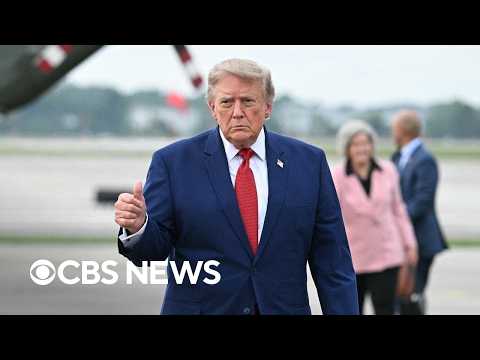 Latest from the White House on Strait of Hormuz, Trump's <strong>secret</strong> plane switch
