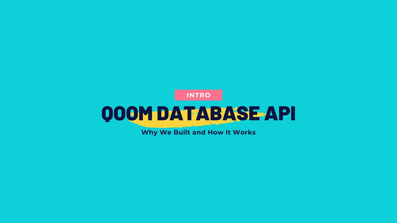 Qoom Database and Authentication API