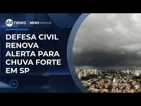 Civil Defense renews heavy rain alert in São Paulo | #MorningNews