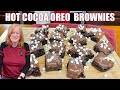 HOT COCOA OREO COOKIE BROWNIES Holiday or Christmas Treat
