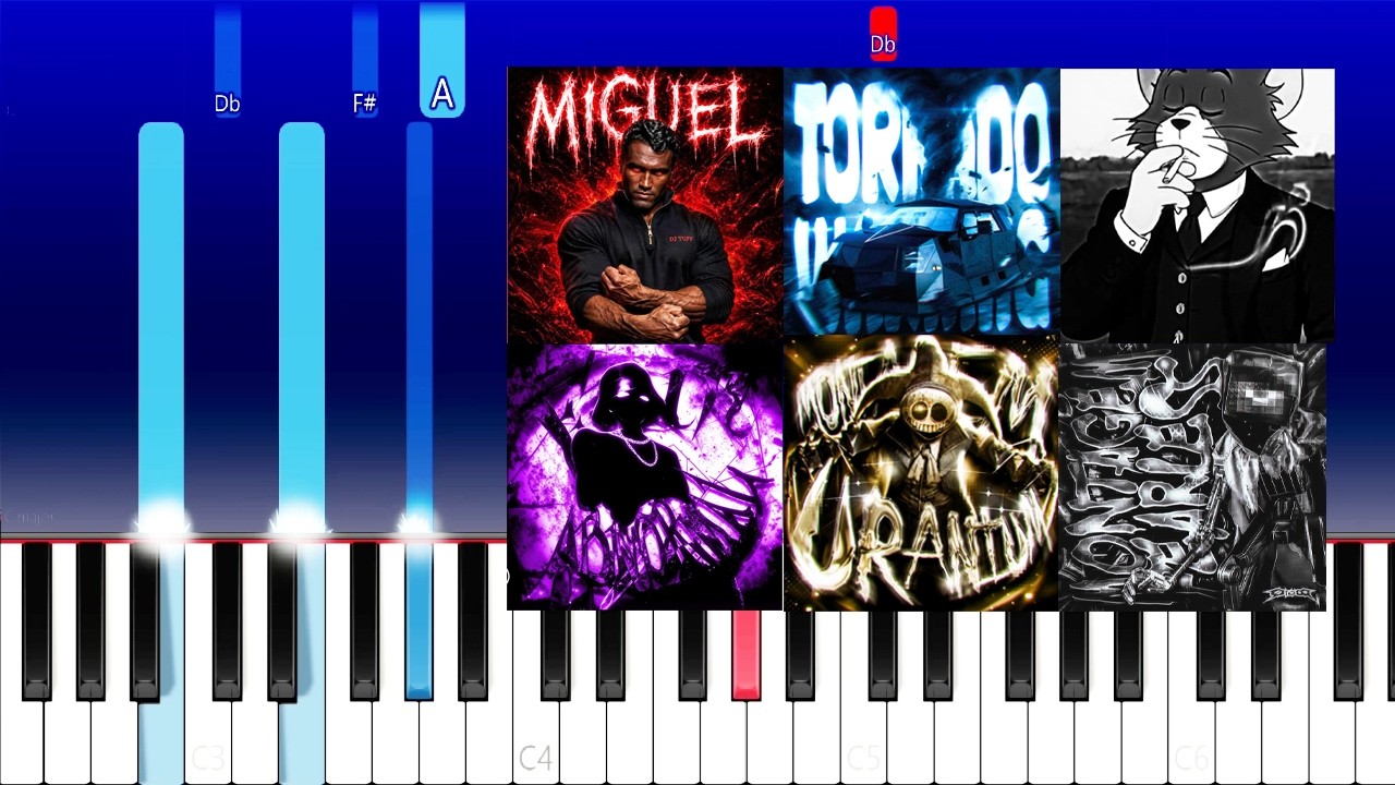 6 PHONK SONGS ON PIANO (Part 17) (Piano Tutorial)