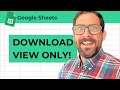 Download or View Protected Google Sheets 📄