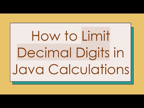 How to Limit Decimal Digits in Java Calculations