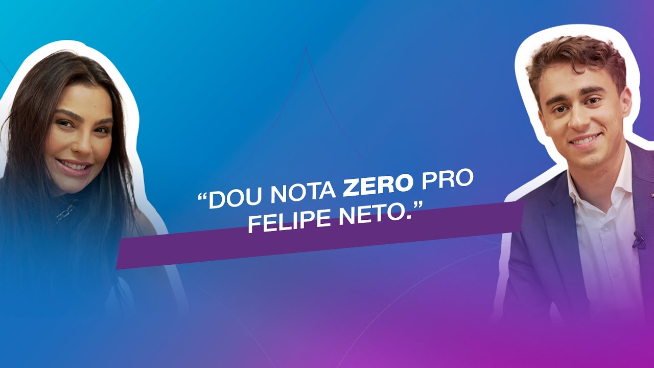 “Dou nota zero pro Felipe Neto.” |  Entrevista com Nikolas Ferreira. #cortes