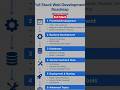 Web development roadmap for freshers