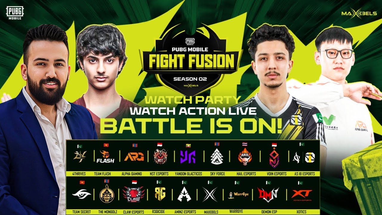 WATCH PARTY | URDU | Pubg Mobile Fight Fusion S2 | Day 3 | Ft. 