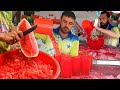 Watermelon Hacks | Watermelon Juice And Cutting Skills | Tarbooz Ka Sharbaat | Pakistani Street Food