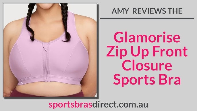 Zip Up Front-Closure Sports Bra by Glamorise