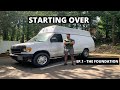 Building an off grid tiny house stealth camping van all over again  ep 1