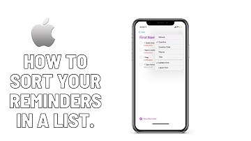 Sort Reminders Lists by Title, Due Date, Creation Date, Priority & More on Your #iphone #iphonetips
