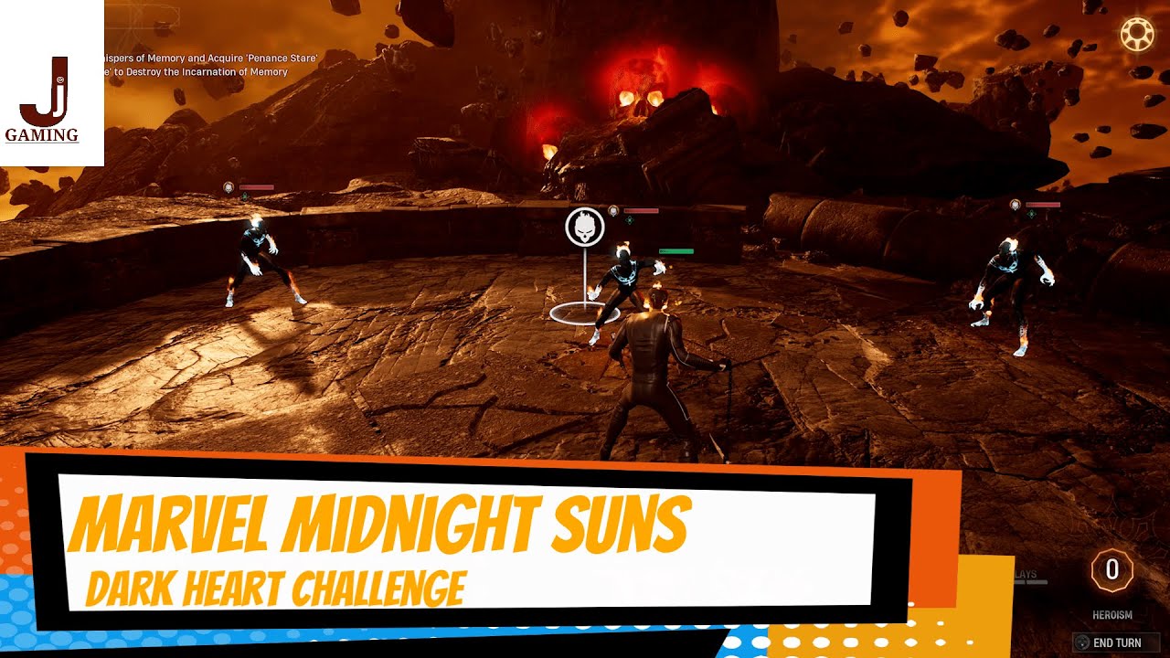Marvel midnight suns Dark heart challenge Ghost rider legendary costume
