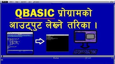 How to write output of QBASIC Program