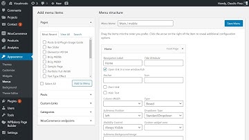 How To Open a Menu Item In a New Window Or Tab In WordPress?