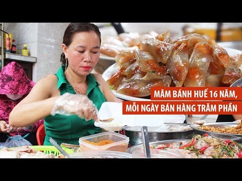 Video Mâm bánh Huế 16 năm, mỗi ngày bán hàng trăm phần - youtube