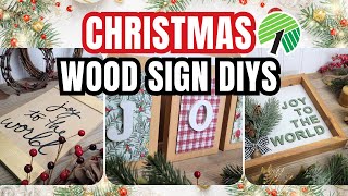 EASY Christmas Wood DIYS | Dollar Tree Holiday Crafts 2023