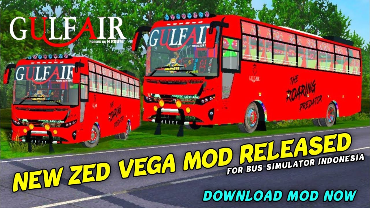 New Zed Vega Mod Released For Bussid | Download Mod | New Bus Mod | New Tourist Bus Mod |