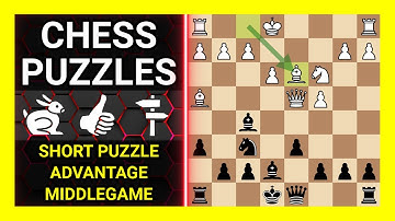 Chess Puzzles to Practice. Themes: Short puzzle, Advantage, Middlegame. Learn Chess