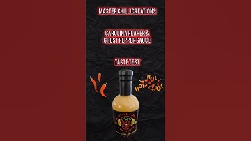 Carolina Reaper & Ghost Pepper Sauce - Taste Test 🔥🌶️😋  #carolinareaper #ghostpepper