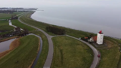 The Netherlands - Dyke Enkhuizen - Andijk - Drone footage