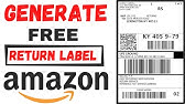 How to print return label amazon