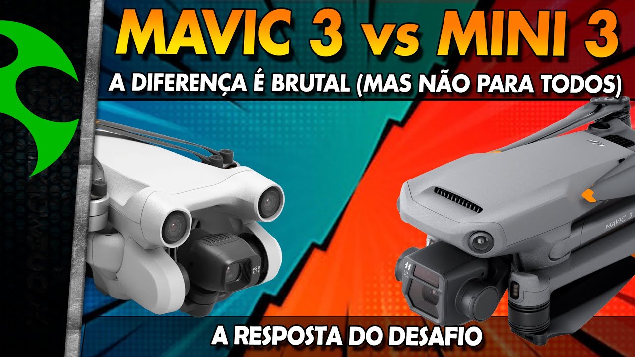 RESPOSTA do DESAFIO: DJI Mavic 3 vs DJI Mini 3 Pro (4k) - YouTube