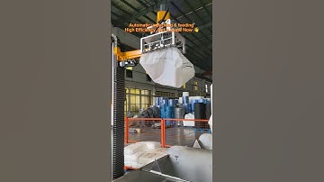 Automatic unpacking & feeding #palletizer #unpacking #plastic #pe #factory #robot