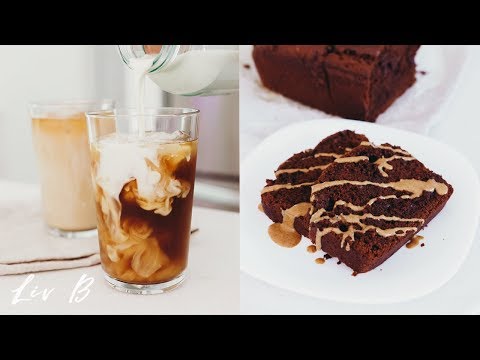 Double Chocolate Banana Bread + Iced Dirty Chai Recipe | Liv B